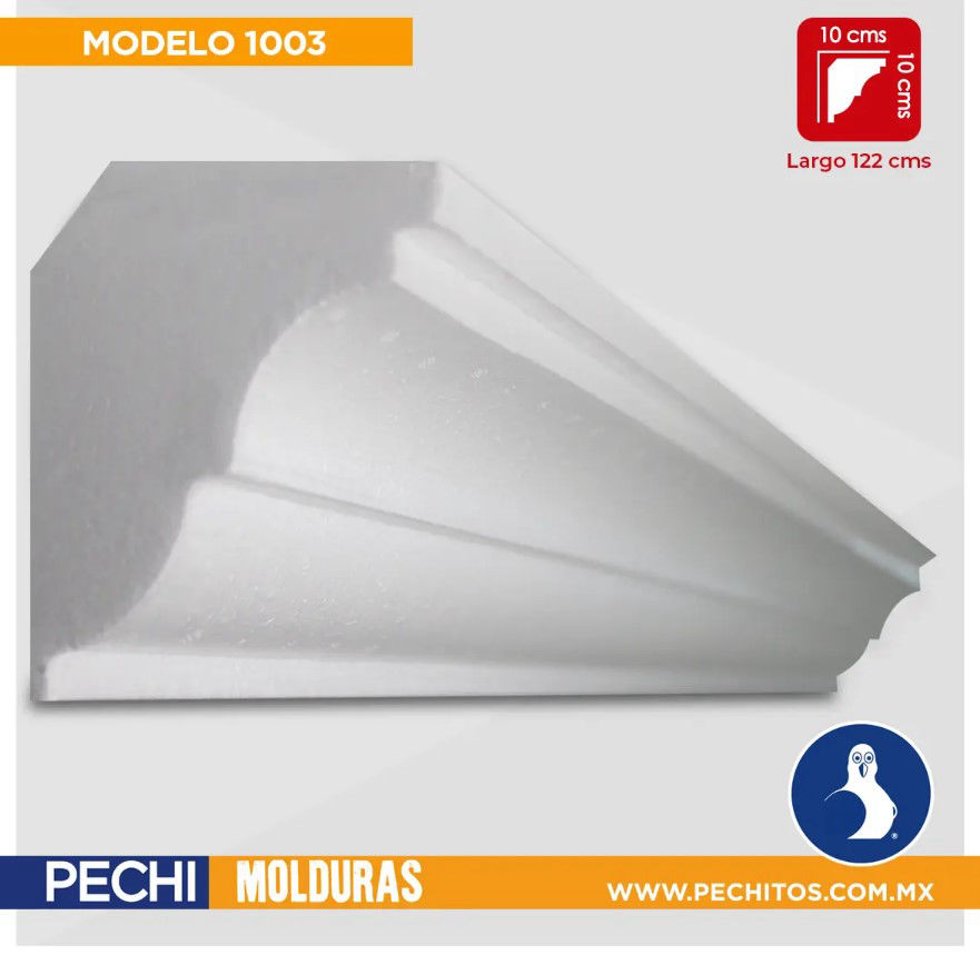 Molduras de unicel pechitos 1003