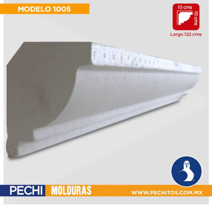 Molduras de Unicel Pechitos: 1005