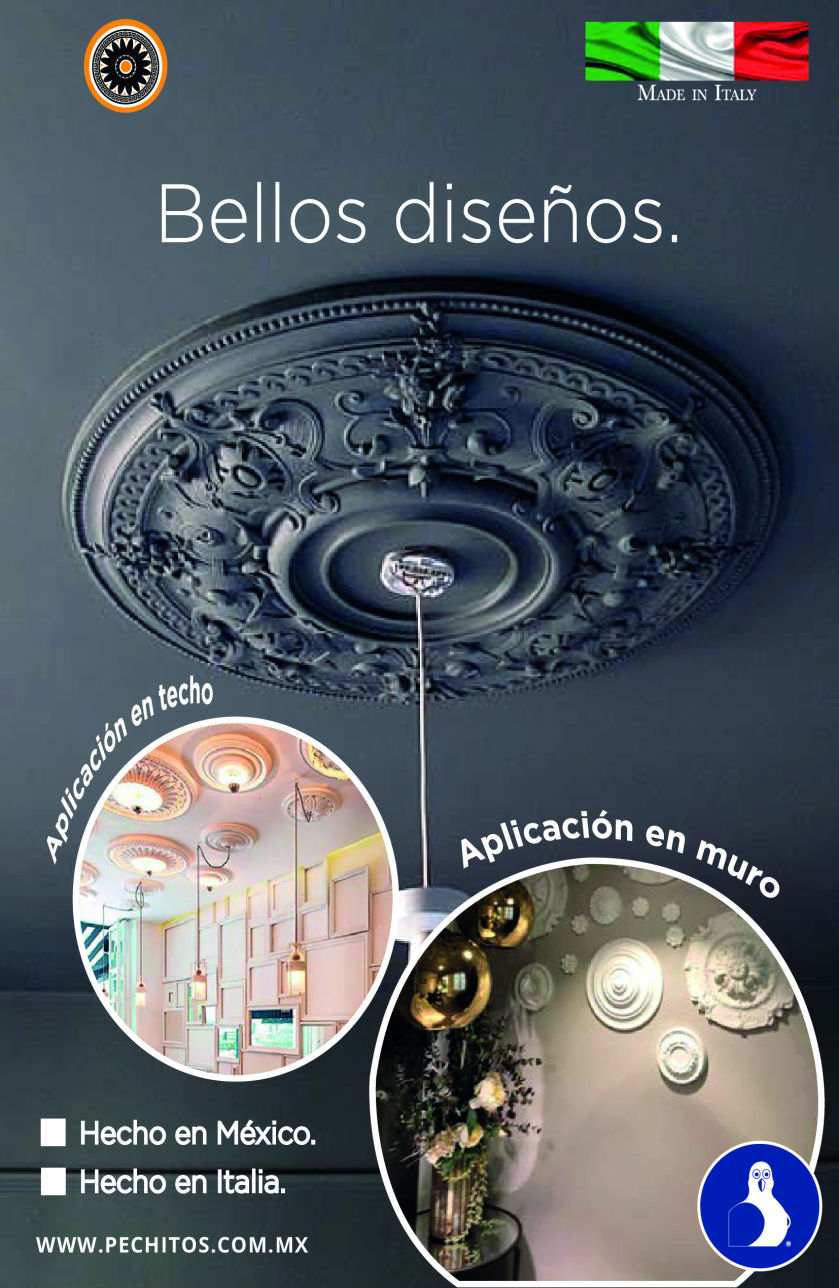 Bellos diseños de molduras para techo